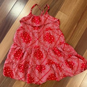 OshKosh B’gosh Sz 5 Red Handkerchief Print Dress - Like New!